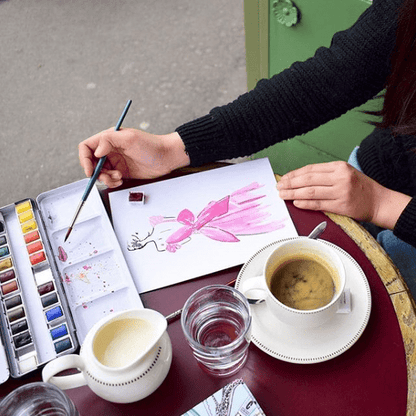 SilverBrush™ Crystal™ Filbert Grass Comb 3/4 Inch - Crystal Golden Taklon Paint Brush for Water - Based Media - Honey Bee Stamps