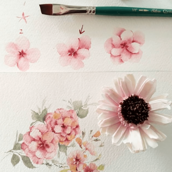 SilverBrush™ Crystal™ Filbert Grass Comb 3/4 Inch - Crystal Golden Taklon Paint Brush for Water - Based Media - Honey Bee Stamps