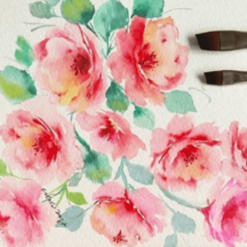 SilverBrush™ Crystal™ Filbert Grass Comb 3/4 Inch - Crystal Golden Taklon Paint Brush for Water - Based Media - Honey Bee Stamps