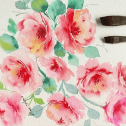 SilverBrush™ Crystal™ Filbert Grass Comb 3/4 Inch - Crystal Golden Taklon Paint Brush for Water - Based Media - Honey Bee Stamps