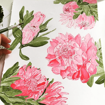 SilverBrush™ Crystal™ Filbert Grass Comb 3/4 Inch - Crystal Golden Taklon Paint Brush for Water - Based Media - Honey Bee Stamps