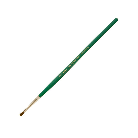 SilverBrush™ Crystal™ Mini Oval Mop Brush Size 1/8 Inch - Crystal Golden Taklon Paint Brush for Water - Based Media - Honey Bee Stamps