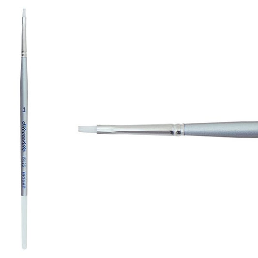 Silverwhite® Short Handle Foundation Watercolor Bright Brush Size 1 - Honey Bee Stamps