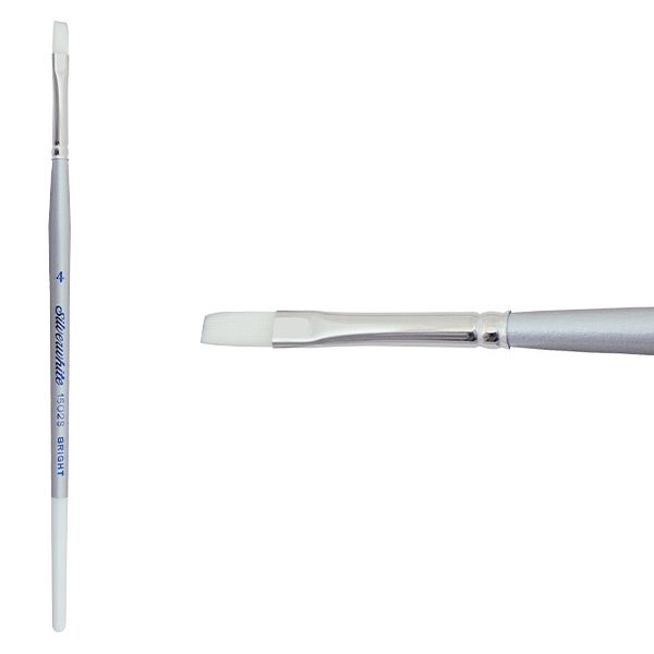 Silverwhite® Short Handle Foundation Watercolor Bright Brush Size 4 - Honey Bee Stamps