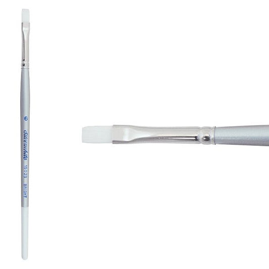 Silverwhite® Short Handle Foundation Watercolor Bright Brush Size 6 - Honey Bee Stamps