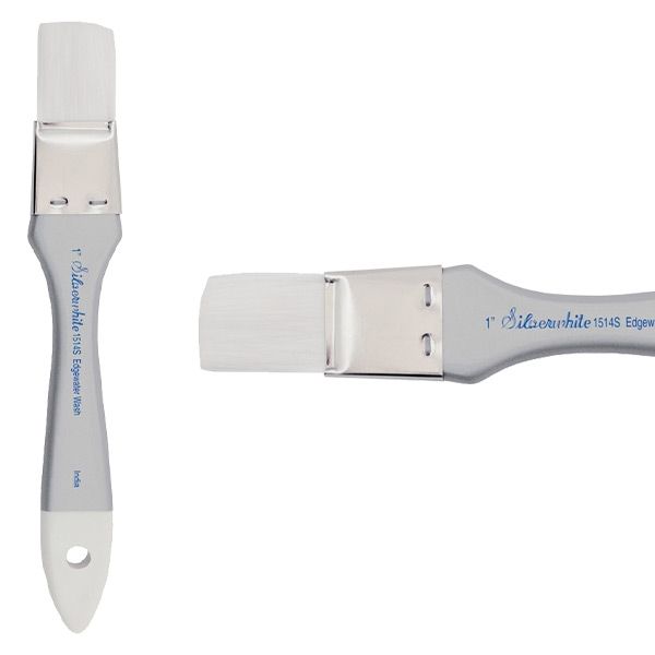 Silverwhite® Short Handle Foundation Watercolor Edgewater Wash 1" - Honey Bee Stamps