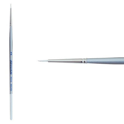 Silverwhite® Short Handle Foundation Watercolor Round Brush Size 2/0 - Honey Bee Stamps