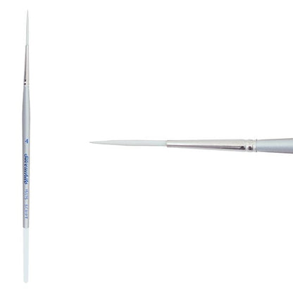 Silverwhite® Short Handle Foundation Watercolor Script Liner Size 4 - Honey Bee Stamps