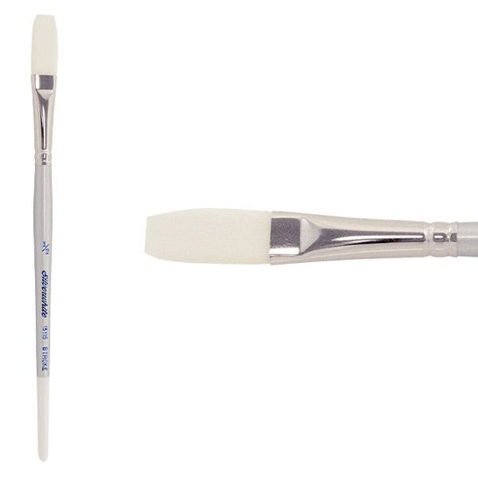Silverwhite® Short Handle Foundation Watercolor Stroke Size 1/2" - Honey Bee Stamps