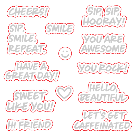 Sip. Smile. Repeat. - Honey Cuts - Coordinating Dies - Honey Bee Stamps