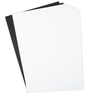 Sizzix Smooth Cardstock Pack - 60 sheet 8 1/4" x 11 3/4" Black/White/Ivory - Honey Bee Stamps