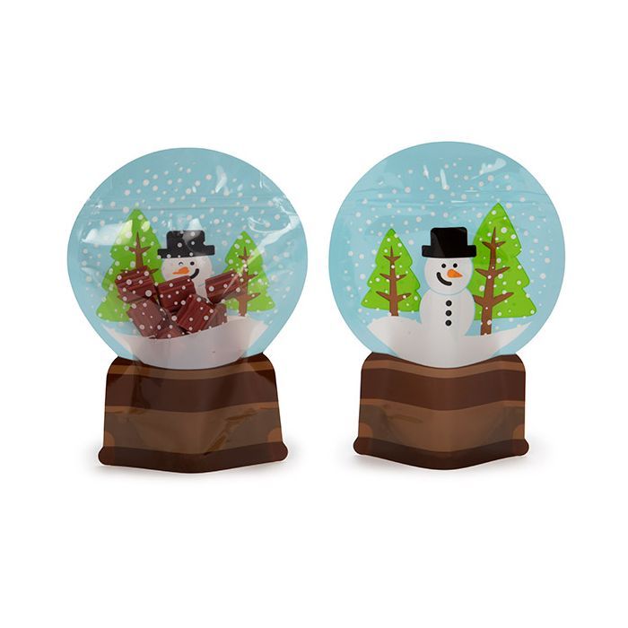 Snow Globe Shaped Pouch - 6" x 2 1/2" x 8" - Pack of 5 - Honey Bee Stamps