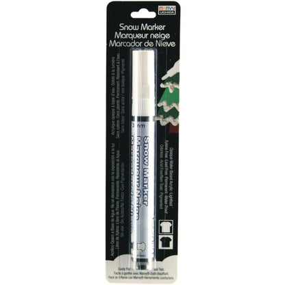 Snow Marker 3mm by Marvy Uchida - Snow Puff Liquid Appliqué - Honey Bee Stamps