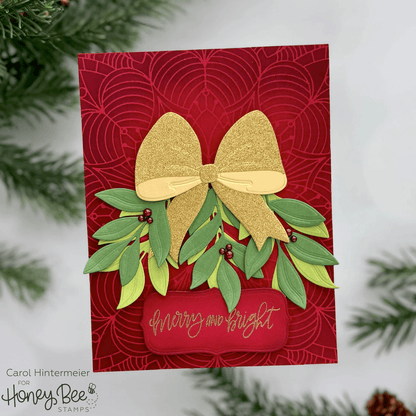 Snowflake Symphony - 6"x6" Background Stencil - Honey Bee Stamps