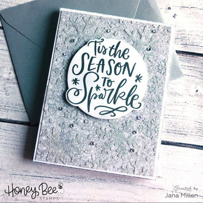 Snowflakes Background - Set of 2 - 6"x6" Layering Stencils - Honey Bee Stamps