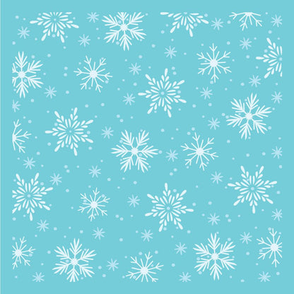Snowflakes Background - Set of 2 - 6"x6" Layering Stencils - Honey Bee Stamps