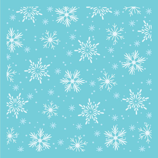 Snowflakes Background - Set of 2 - 6"x6" Layering Stencils - Honey Bee Stamps