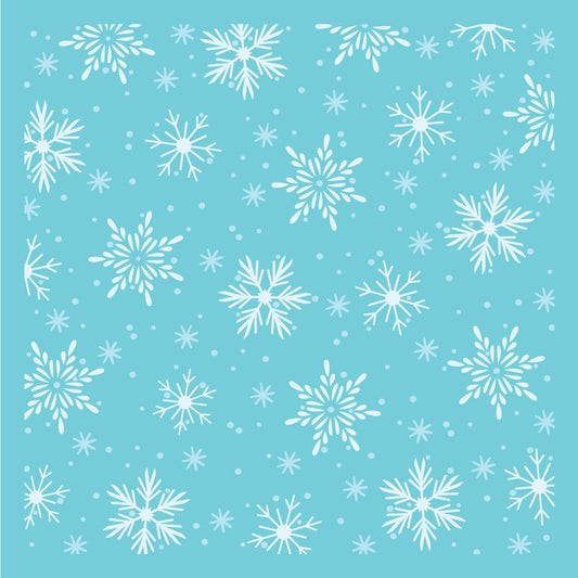 Snowflakes Background - Set Of 2 Layering Stencils - Honey Bee Stamps