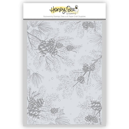 Snowy Pines - 3D Embossing Folder - Honey Bee Stamps