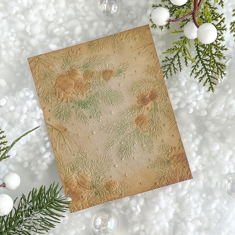 Snowy Pines - 3D Embossing Folder - Honey Bee Stamps