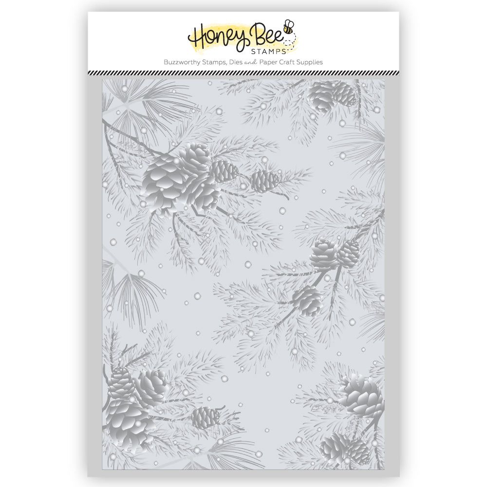 Snowy Pines - 3D Embossing Folder - Honey Bee Stamps