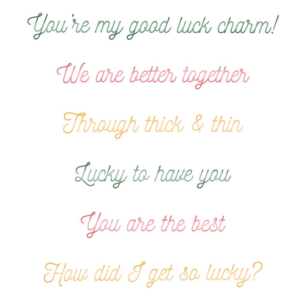 So Lucky - 4x4 Photopolymer Stamp Set - Honey Bee Stamps