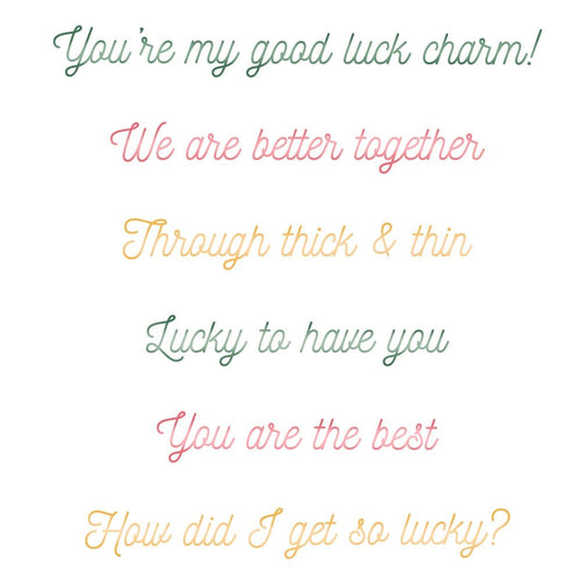 So Lucky - 4x4 Photopolymer Stamp Set - Honey Bee Stamps