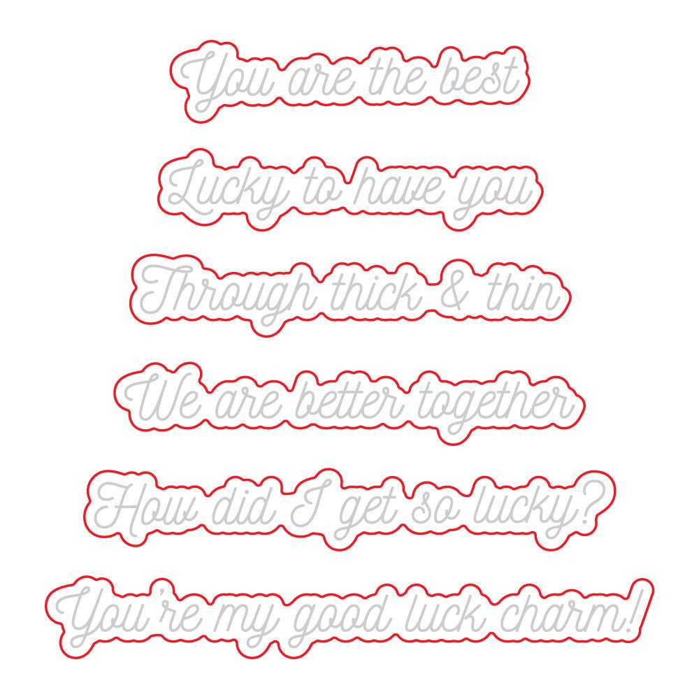 So Lucky - Honey Cuts - Coordinating Dies - Honey Bee Stamps