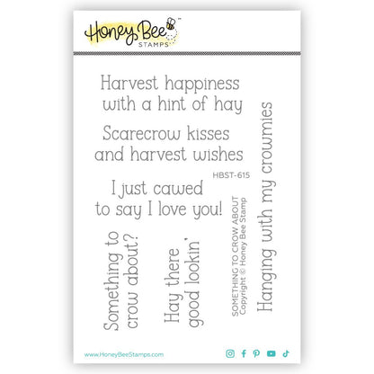 Something To Crow About - 3x4 Photopolymer Stamp Set - Honey Bee Stamps
