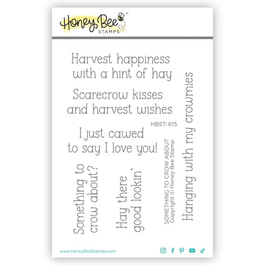 Something To Crow About - 3x4 Photopolymer Stamp Set - Honey Bee Stamps