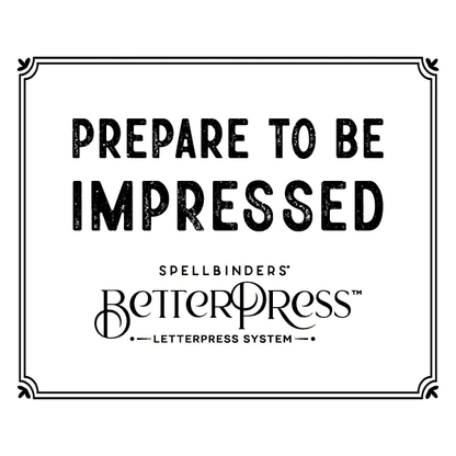 Spellbinder BetterPress Letterpress System - Honey Bee Stamps