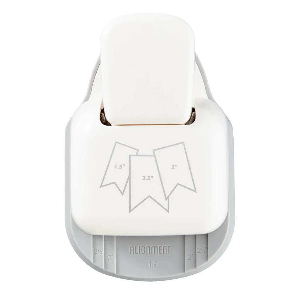 Spellbinders 3 - in - 1 Banner Paper Punch - Honey Bee Stamps