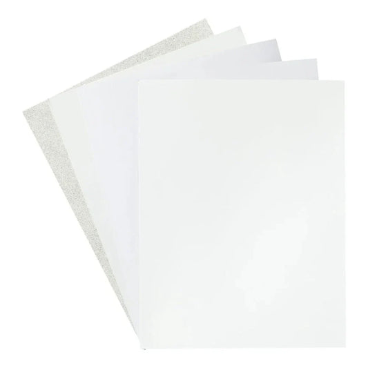 Spellbinders Antique White Assortment Treasured Cardstock 8 - 1/2" x 11" - 15 Pack - Honey Bee Stamps