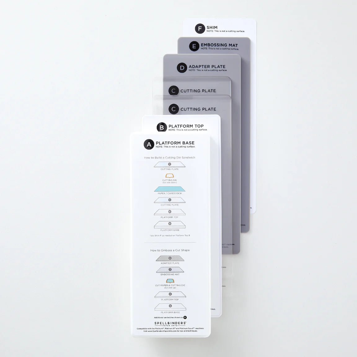 Spellbinders Compact Universal Plate System - 3.5" X 9.0" - Honey Bee Stamps