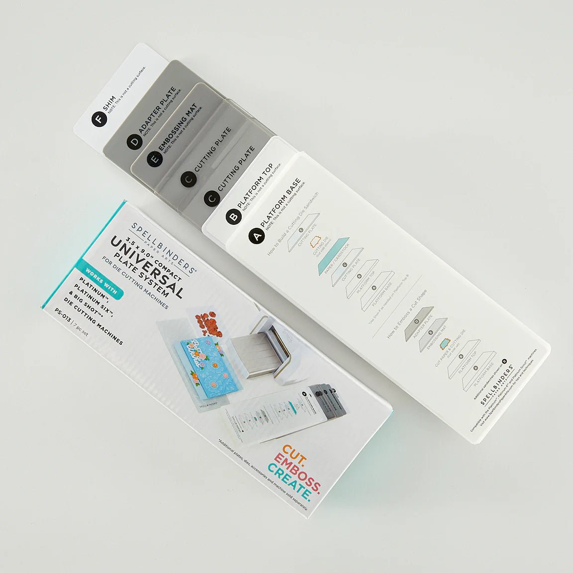 Spellbinders Compact Universal Plate System - 3.5" X 9.0" - Honey Bee Stamps