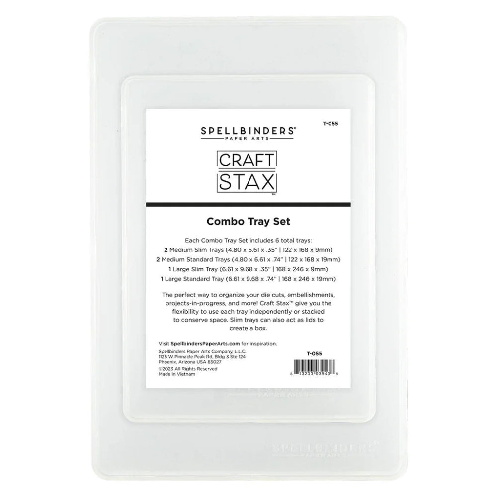 Spellbinders Craft Stax Combo Tray Set of 6 - Honey Bee Stamps