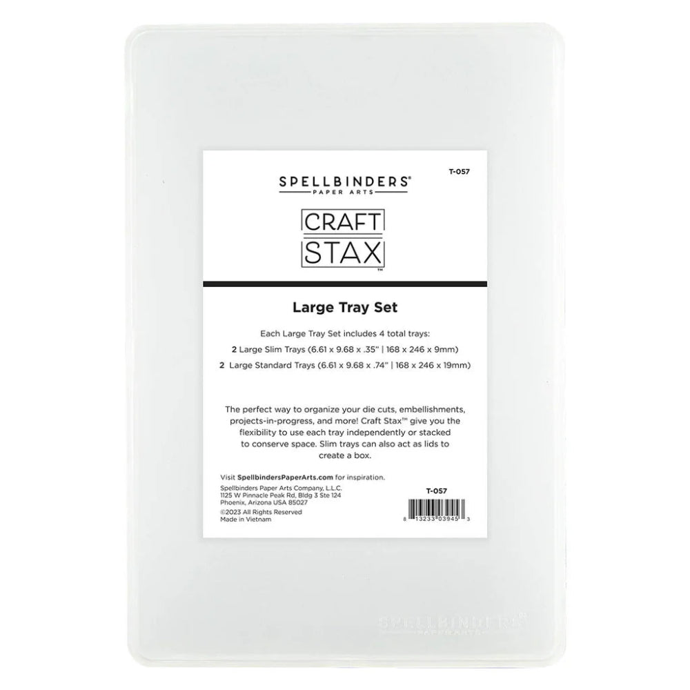 Spellbinders Craft Stax Large Tray Set of 4 - Honey Bee Stamps