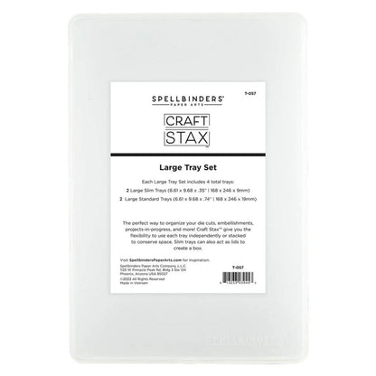 Spellbinders Craft Stax Large Tray Set of 4 - Honey Bee Stamps