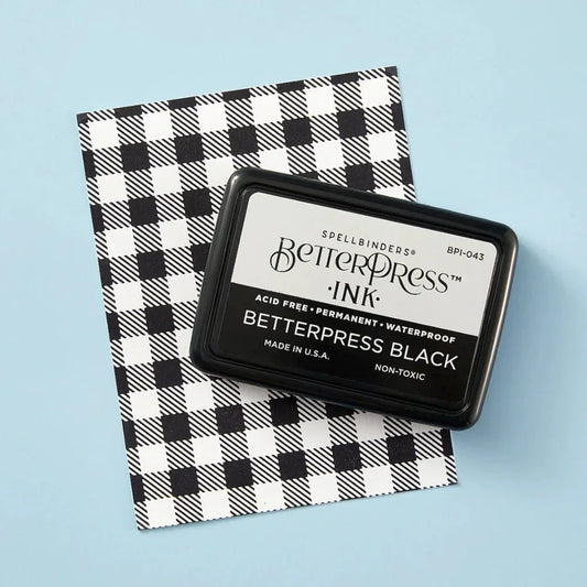 Spellbinders Full Size Betterpress Black Ink Pad - Honey Bee Stamps