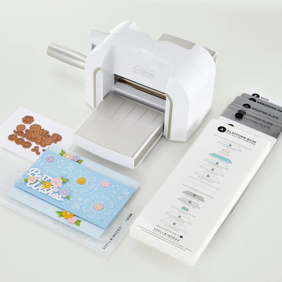 Spellbinders Platinum Scout Die Cutting and Embossing Machine - 3.5" Platform - Honey Bee Stamps