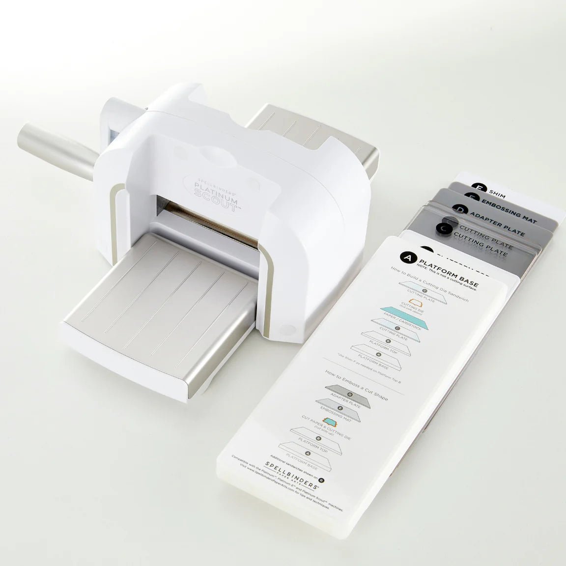 Spellbinders Platinum Scout Die Cutting and Embossing Machine - 3.5" Platform - Honey Bee Stamps