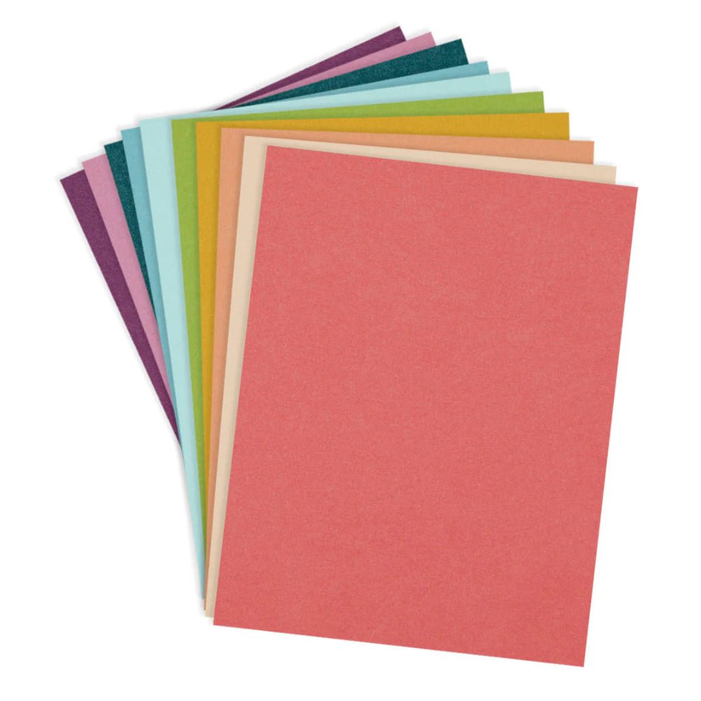 Spellbinders Rainbow Hues Assortment Colorwheel Cardstock 8.5"x11" - 20 Sheets - Honey Bee Stamps