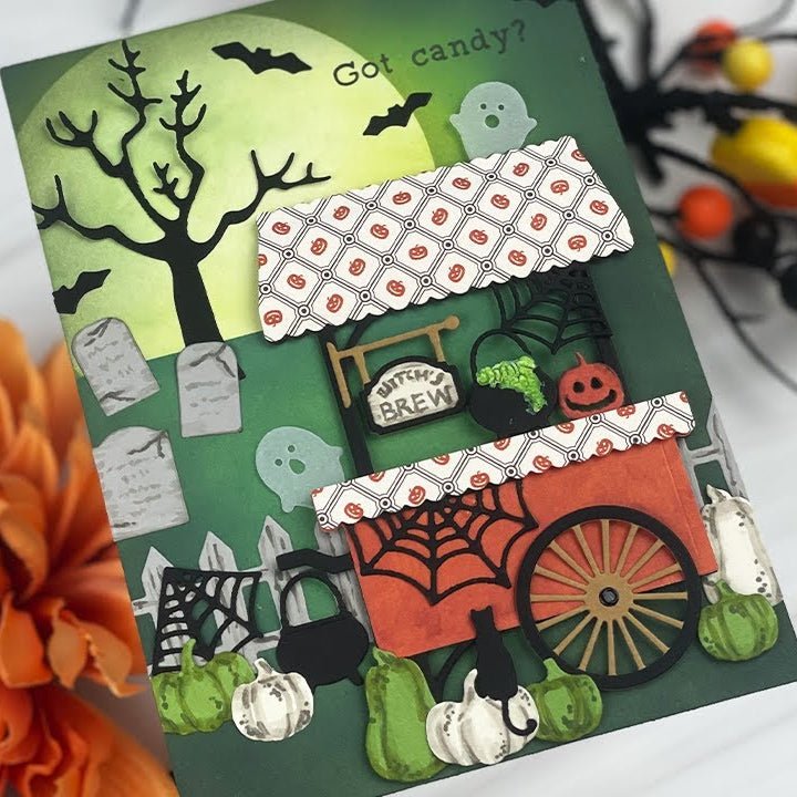 Spooktacular Paper Pad 6x8.5 - 24 Double - Sided Sheets - Honey Bee Stamps