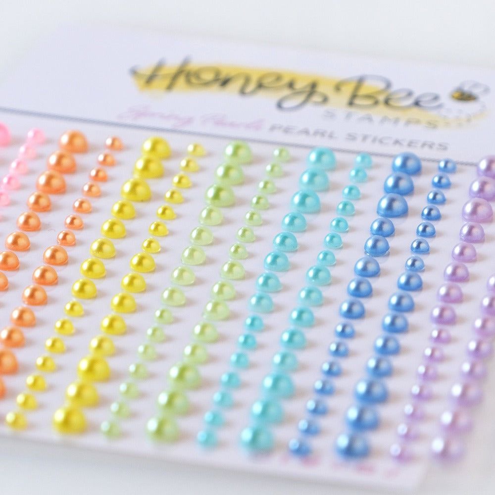 Spring Pearls - Pearl Stickers - 210 Count - Honey Bee Stamps