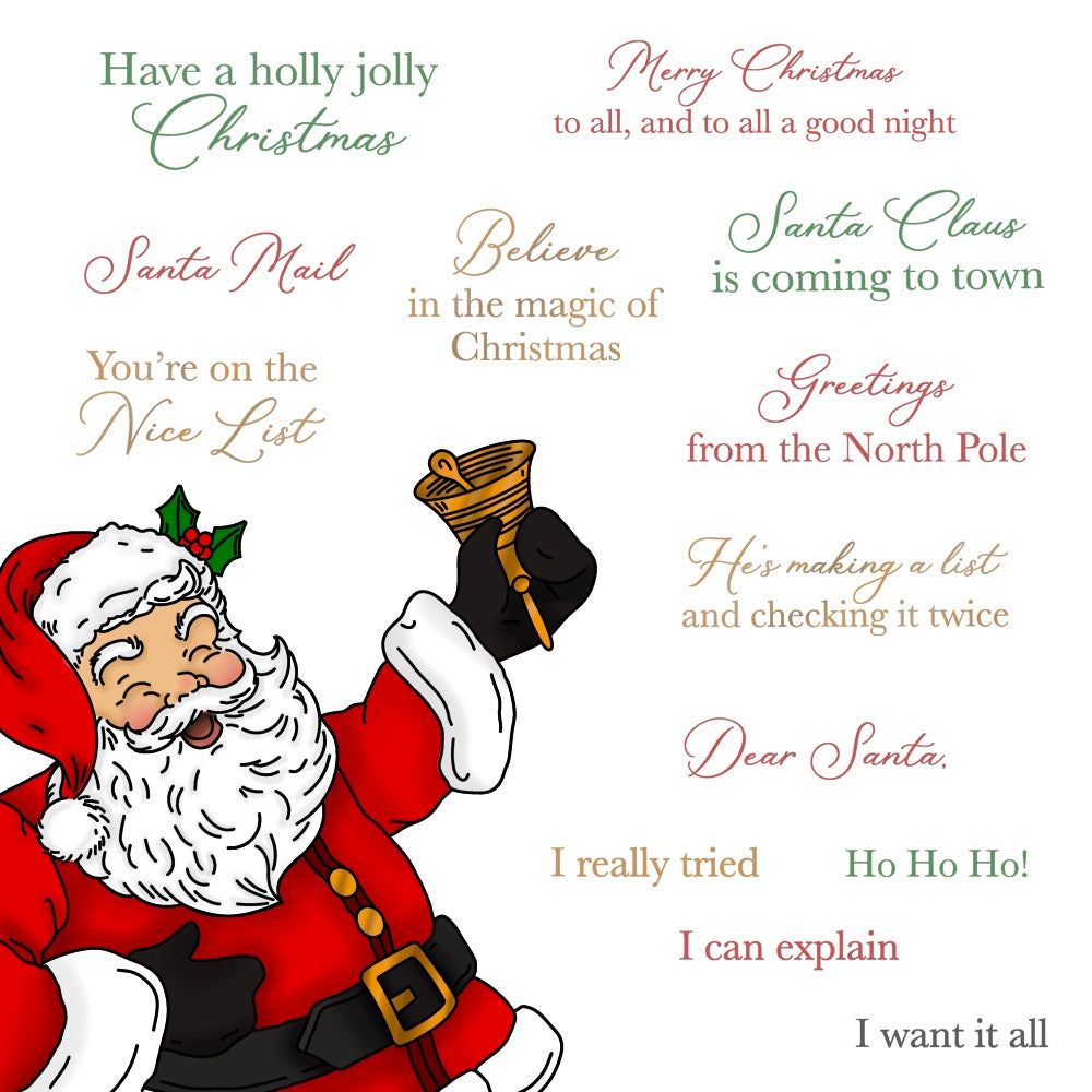 St. Nick - 6x8 Photopolymer Stamp Set - Honey Bee Stamps