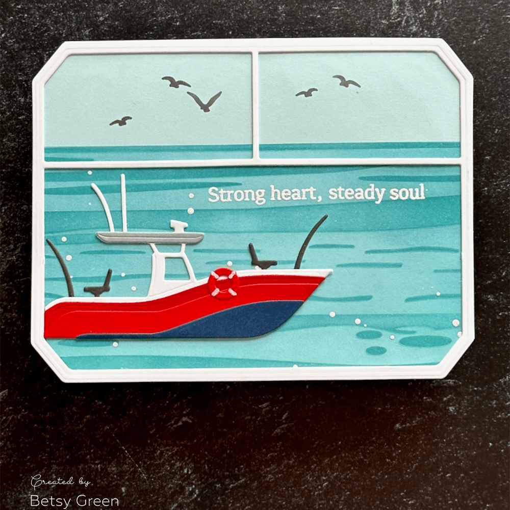 Steady Waters - 6"x6" Stencil Set of 2 Layering Background Stencils - Honey Bee Stamps