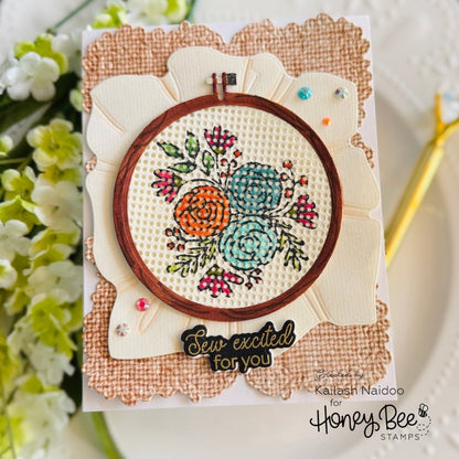 Stitched With Love - Honey Cuts - Coordinating Dies - Honey Bee Stamps