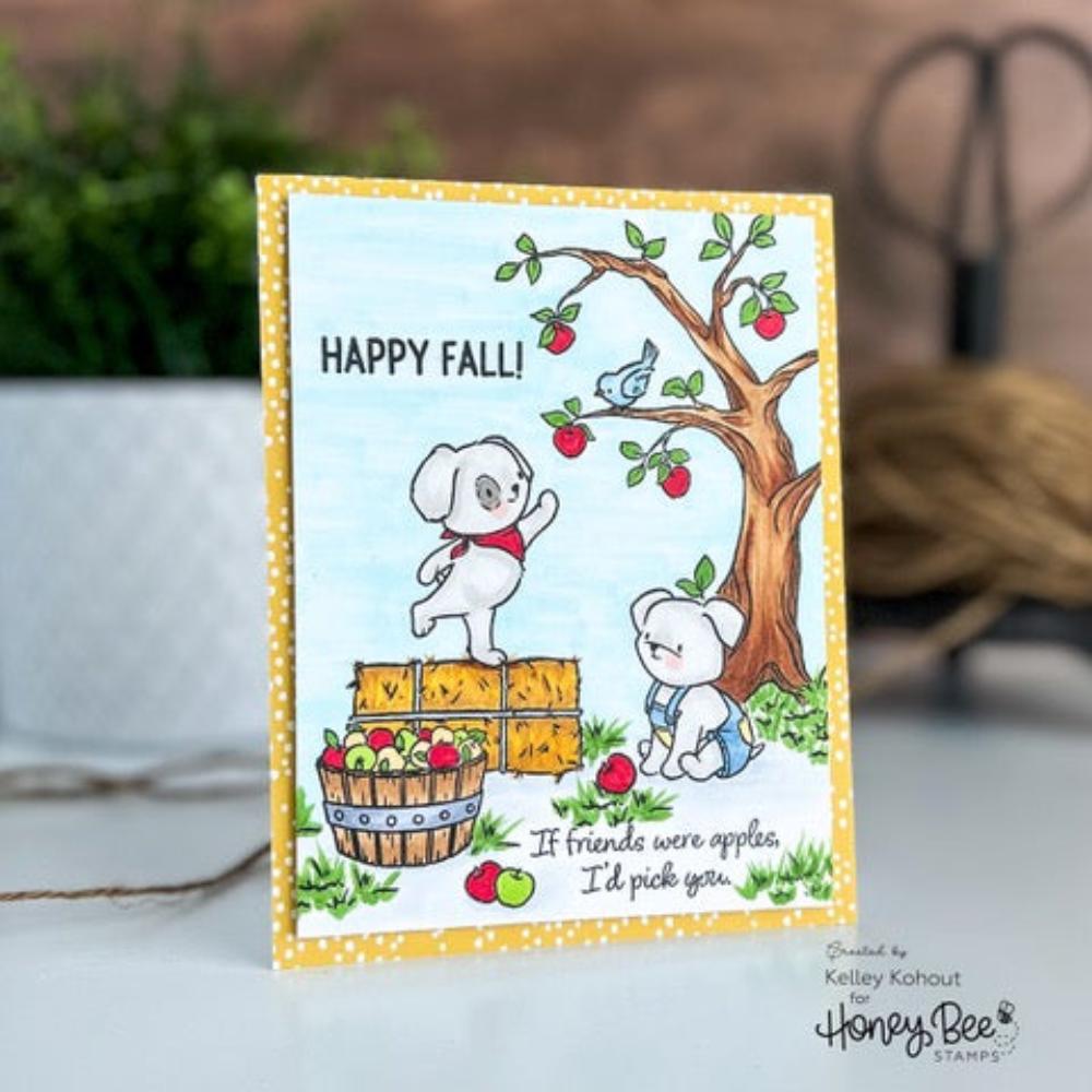 Storybook Fall - 6x8 Photopolymer Stamp Set - Honey Bee Stamps