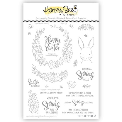 Storybook Spring - 6x8 Photopolymer Stamp Set - Honey Bee Stamps