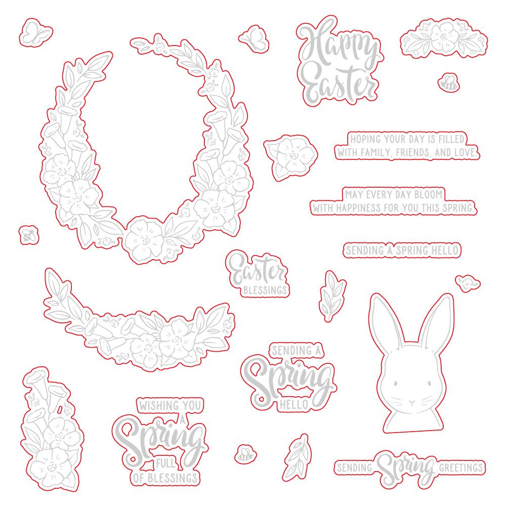 Storybook Spring - Honey Cuts - Coordinating Dies - Honey Bee Stamps